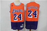 Lakers 24 Kobe Bryant Orange Navy Split Hardwood Classics Jersey,baseball caps,new era cap wholesale,wholesale hats